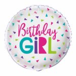 UNIQUE 18″ BIRTHDAY GIRL BALLOON