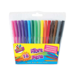 ART BOX 16 FINE TIP FIBRE COLOURING PENS