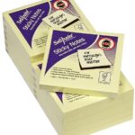 SNOPAKE STICKY NOTES 76X76 YELLOW (12)