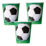 UNIQUE 3D SOCCER BALL 9OZ CUPS