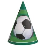 UNIQUE 8 3D SOCCER PARTY HATS