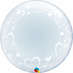STYLISH HEARTS 24″ DECO BUBBLE