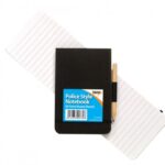 TIGER POLICE STYLE NOTEBOOK BLACK PACK OF 12
