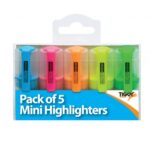 TIGER MINI HIGHLIGHTERS PK 5