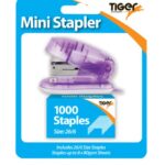 TIGER MINI 26/6 STAPLER & STAPLES ASST