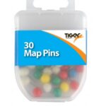 TIGER ESSENTIAL 30 MAP PINS COLOURED(10)