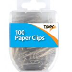 TIGER ESSENTIAL 100 PAPER CLIPS STEEL