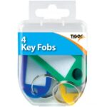 TIGER ESSENTIAL 4 KEY FOBS COLOURED