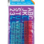 LETTERING 4 PIECE STENCIL SET