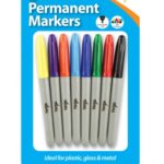 TIGER PERM MARKERS 8PK ASST CLR SLIM BLS