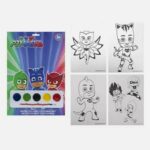 A4 PAINT COLOURING SET PJ MASKS