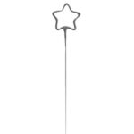 UNIQUE 7″ SILVER STAR SPARKLER CANDLE