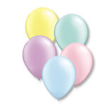 QUALATEX PASTEL PEARL ASST 11″(PACK OF 25 ROUND BALLOONS).