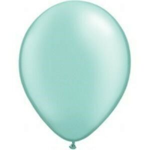 QUALATEX PEARL MINT GREEN 11″ (PACK OF 25 ROUND BALLOONS).