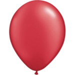 QUALATEX PEARL RUBY RED 11″ (PACK OF 25 ROUND BALLOONS).