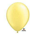 QUALATEX PEARL LEMON CHIFFON 5″(PACK OF 100 ROUND BALLOONS).