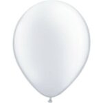 QUALATEX PEARL WHITE 5″(PACK OF 100 ROUND BALLOONS).