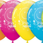 QUALATEX 11″ RETIREMENT TROPICAL ASSTORTED BALLOONS