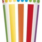 UNIQUE RAINBOW BIRTHDAY 9OZ CUPS PK8