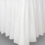 UNIQUE 29IN X 14FT WHITE TABLE SKIRT