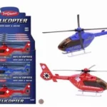 PLASTIC HELICOPTER WITH LIGHT & SOUND: POLICE & AIR AMBULANCE