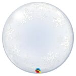 FROSTY SNOWFLAKES 24″ DECO BUBBLE