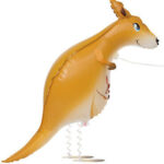 UNIQUE 40"  WALKING PET KANGAROO FOIL BALLOON