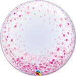 CONFETTI DOTS PINK 24″ DECO BUBBLE