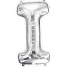 NORTH STAR BALLOONS 34″ SILVER LETTER ‘I’ SHAPE BALLOON