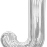 NORTH STAR BALLOONS 34″ SILVER LETTER ‘J’ SHAPE BALLOON