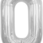 NORTH STAR BALLOONS 34″ SILVER LETTER ‘O’ SHAPE BALLOON