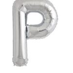 NORTH STAR BALLOONS 34″ SILVER LETTER ‘P’ SHAPE BALLOON