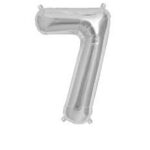 NORTH STAR BALLOONS 16″ SILVER LETTER ‘7′ SHAPE BALLOON