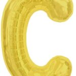 NORTH STAR BALLOONS 34″ GOLD LETTER ‘C’ SHAPE BALLOON