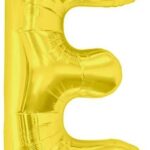 NORTH STAR BALLOONS 34″ GOLD LETTER ‘E’ SHAPE BALLOON