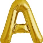 NORTH STAR BALLOONS 16″ GOLD LETTER ‘A’ SHAPE BALLOON