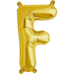 NORTH STAR BALLOONS 16″ GOLD LETTER ‘F’ SHAPE BALLOON