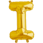 NORTH STAR BALLOONS 16″ GOLD LETTER ‘I’ SHAPE BALLOON