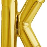 NORTH STAR BALLOONS 16″ GOLD LETTER ‘K’ SHAPE BALLOON