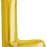 NORTH STAR BALLOONS 16″ GOLD LETTER ‘L’ SHAPE BALLOON