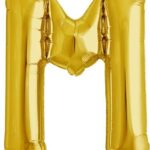 NORTH STAR BALLOONS 16″ GOLD LETTER ‘M’ SHAPE BALLOON