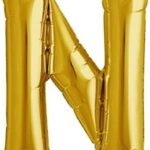 NORTH STAR BALLOONS 16″ GOLD LETTER ‘V’ SHAPE BALLOON