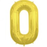 NORTH STAR BALLOONS 16″  GOLD  LETTER ‘O’ SHAPE BALLOON