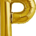 NORTH STAR BALLOONS 16″ GOLD LETTER ‘P’ SHAPE BALLOON