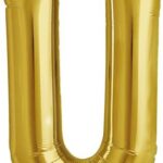 NORTH STAR BALLOONS 16″ GOLD LETTER ‘U’ SHAPE BALLOON