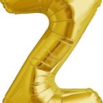 NORTH STAR BALLOONS 16″ GOLD LETTER ‘Z’ SHAPE BALLOON