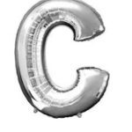 NORTH STAR BALLOONS 16″ SILVER LETTER ‘C′ SHAPE BALLOON
