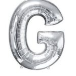 NORTH STAR BALLOONS 16″ SILVER LETTER ‘G′ SHAPE BALLOON