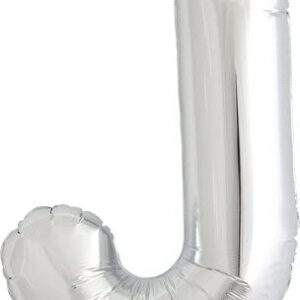 NORTH STAR BALLOONS 16″ SILVER LETTER ‘J′ SHAPE BALLOON