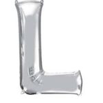 NORTH STAR BALLOONS 16″ SILVER LETTER ‘L’ SHAPE BALLOON